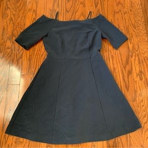 H&M Navy Blue Flare Dress Size L